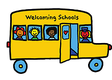 Welcoming School bus logo