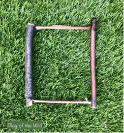A rectangle make with sticks