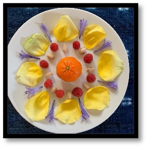 Flowers and fruit mandala