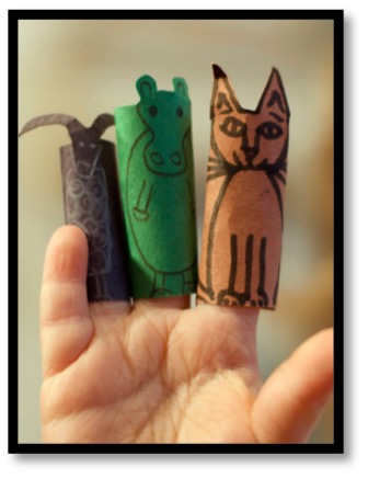 3 finger puppets
