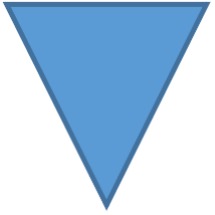 Inverted equilateral triangle