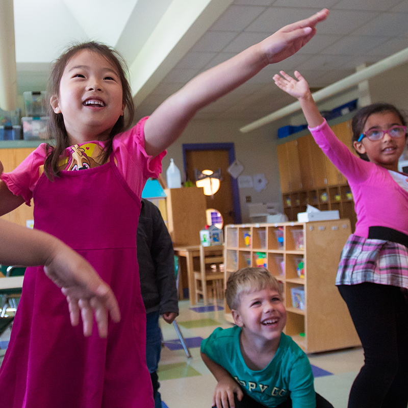 children dancing